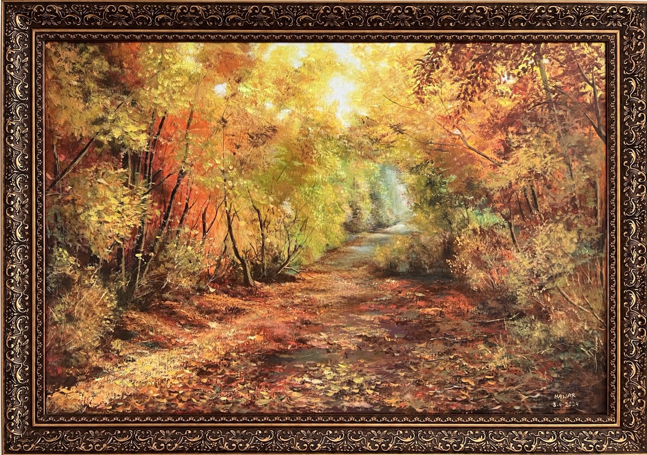 Autumn Scene 2 — Oil on canvas, Landscape, by Hawar Arts