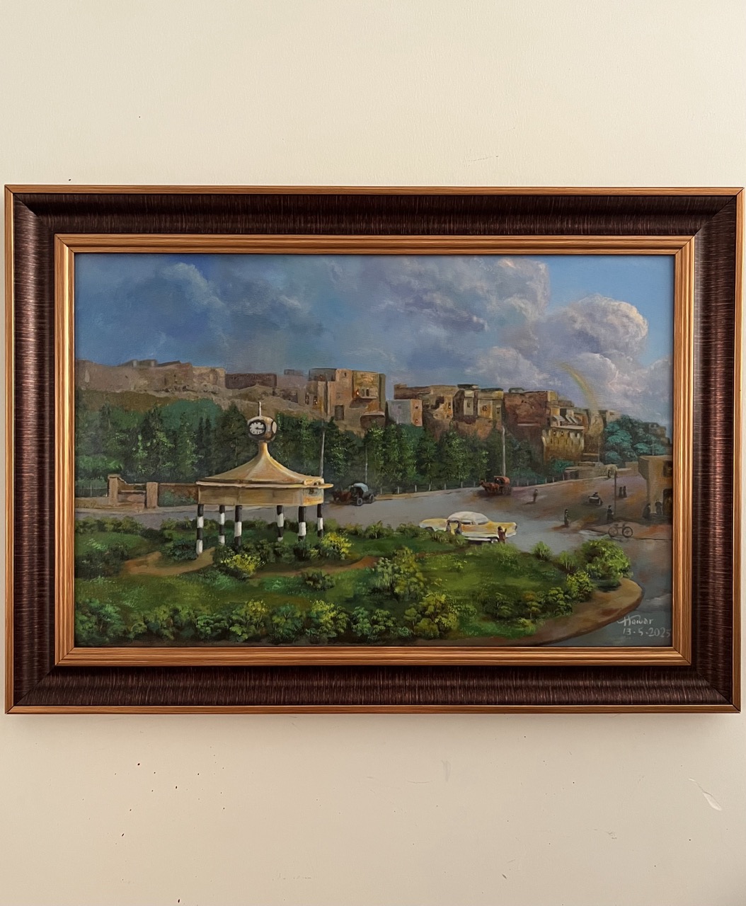 Old City Of Kirkuk — Oil on canvas, Landscape, by Hawar Arts