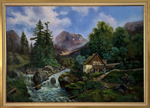 Commission — Oil on canvas, Landscape, by Hawar Arts