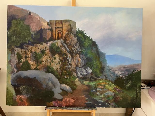 Amedy — Oil on canvas, Landscape, by Hawar Arts