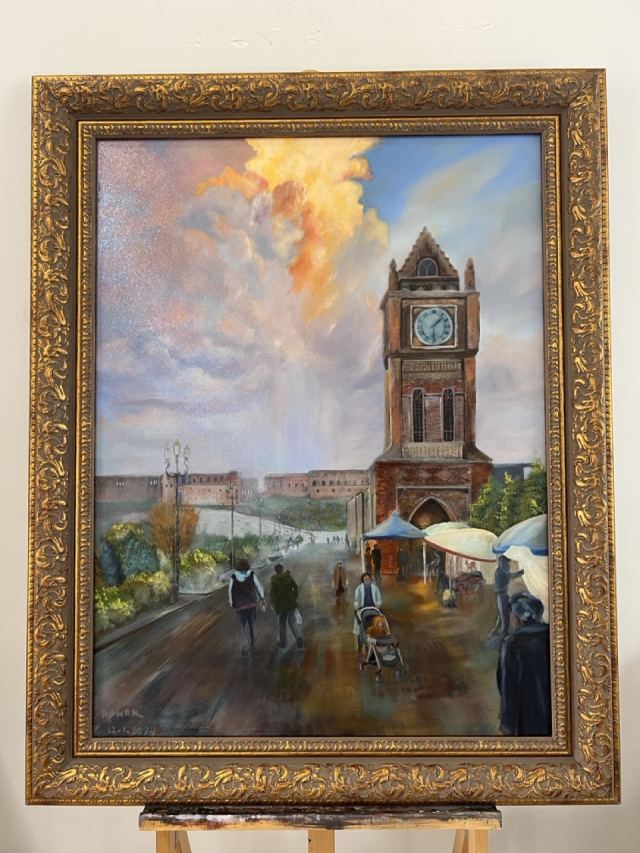 Rainy day in Hawler — Oil on canvas, Landscape, by Hawar Arts